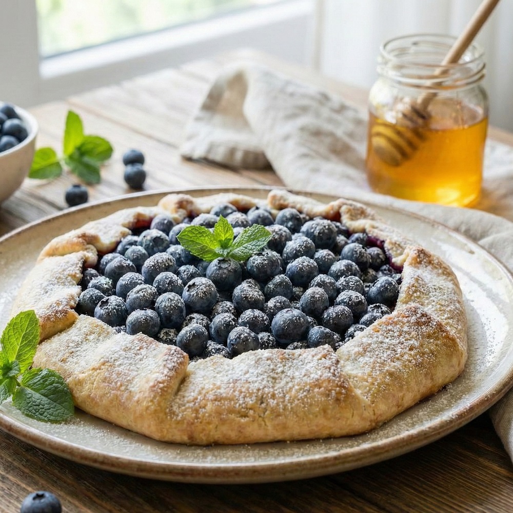 Deser z borówkami amerykańskimi